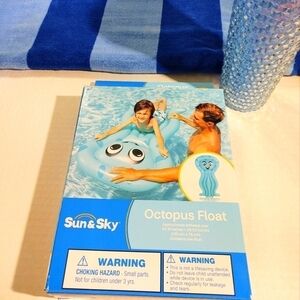 NWT  Sun & Sky Pool Swim Octopus Float For Children 53" X 29"